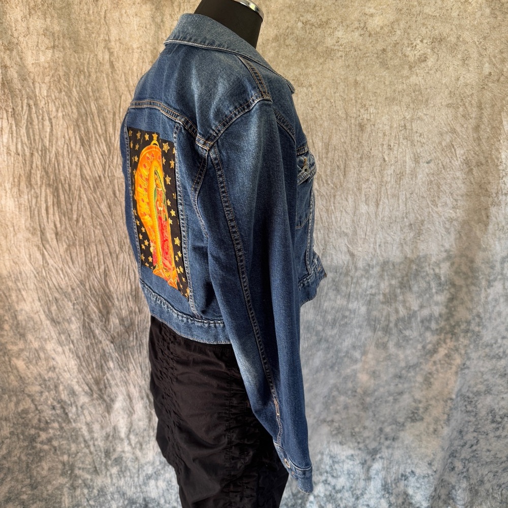Altered Denim Jacket - Our Lady of Guadalupe - Picture 4 of 5
